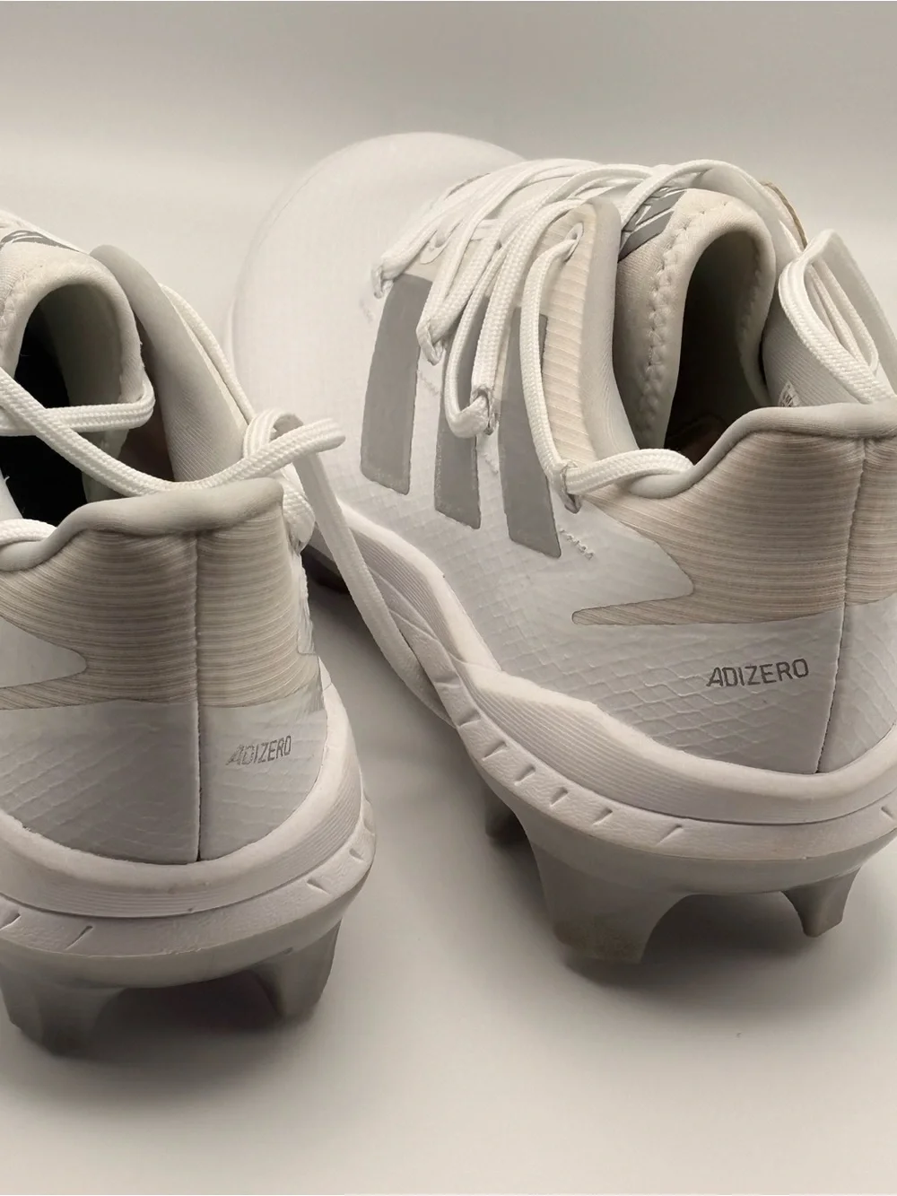 NWT Adidas Adizero Afterburner 8 Pro TPU Baseball Cleats Men's 9 White FZ4225